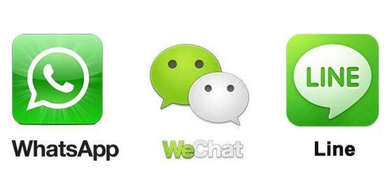 中日美大PK：Line、WhatsApp、WeChat誰更厲害？